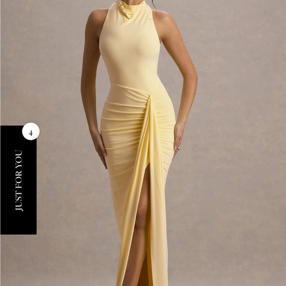 Club L London Yellow Maxi Dress - Picture 1 of 1